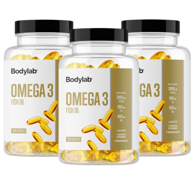 Bodylab Omega-3 Fiskeolie (3 x 120 stk)