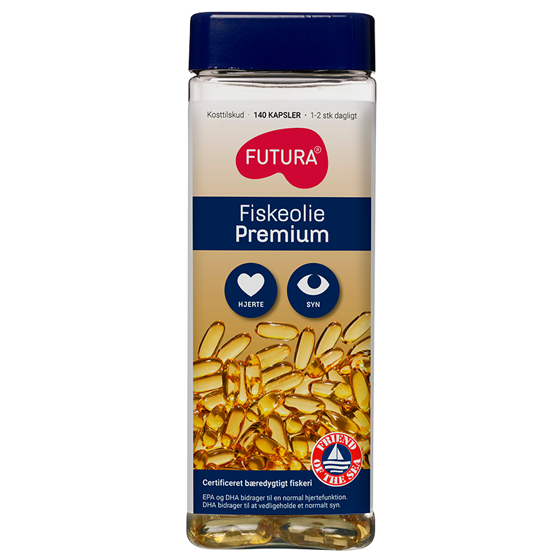 Futura Omega-3 Premium fiskeolie (140 kapsler)