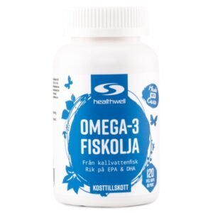 Omega-3 Fiskeolie, 120 kapsler