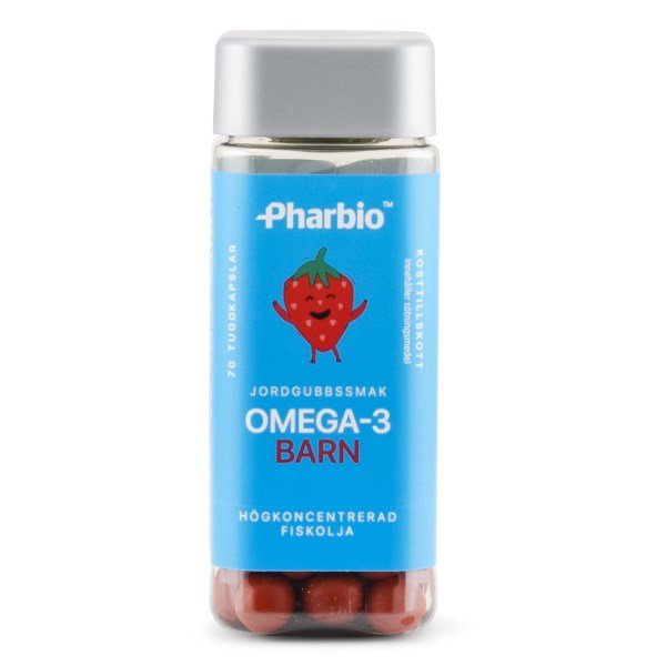 Pharbio Omega-3 Barn, 70 kapsler