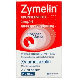 Zymelin Ukonserveret Næsespray 1 mg (2 x 10 ml)