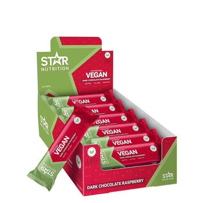 1 x Vegan Proteinbar 55 g - Raspberry Chocolate